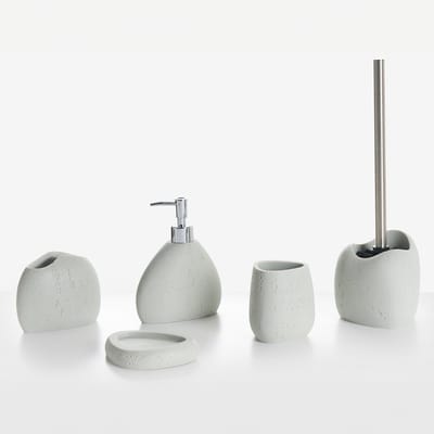 COATA - Badkameraccessoireset - Lichtgrijs - Polyresin