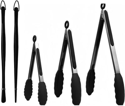 Kwalitatieve Barbecue Tang en Klem, Twee Delige Set voor Perfecte Grillervaring en Barbecueplezier