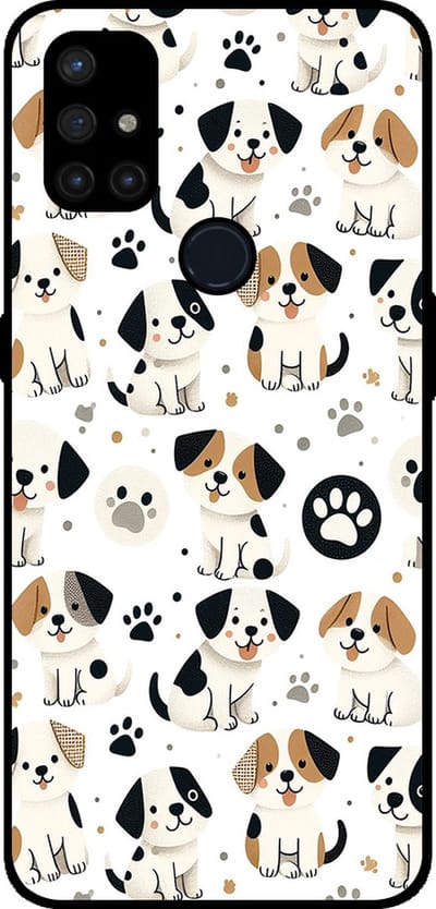 Smartphonica Telefoonhoesje Geschikt voor OnePlus Nord N10 5G met honden opdruk - TPU backcover case dog design geschikt voor OnePlus Nord N10 5G