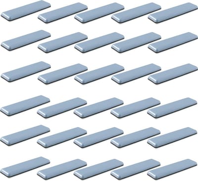 Zelfklevende Teflon meubelglijders voor tapijt en harde vloeren - 30 stuks, 70 x 19 mm
