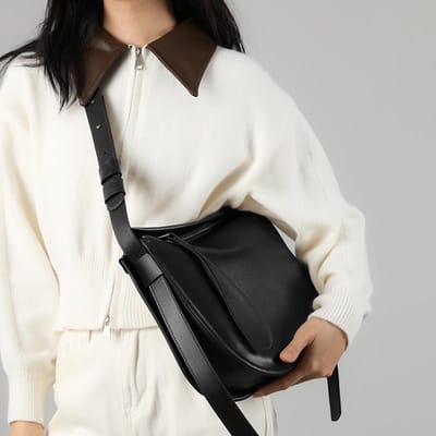 Sac à bandoulière en cuir véritable pour femme, grand sac, nouveau, grande capacité, sac à bandoulière haut de gamme pour femme