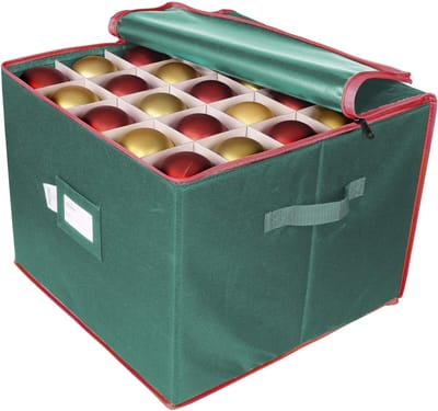 Holiday Ornament Opbergdoos Organizer voor 75 Ballen met Trays en Dividers