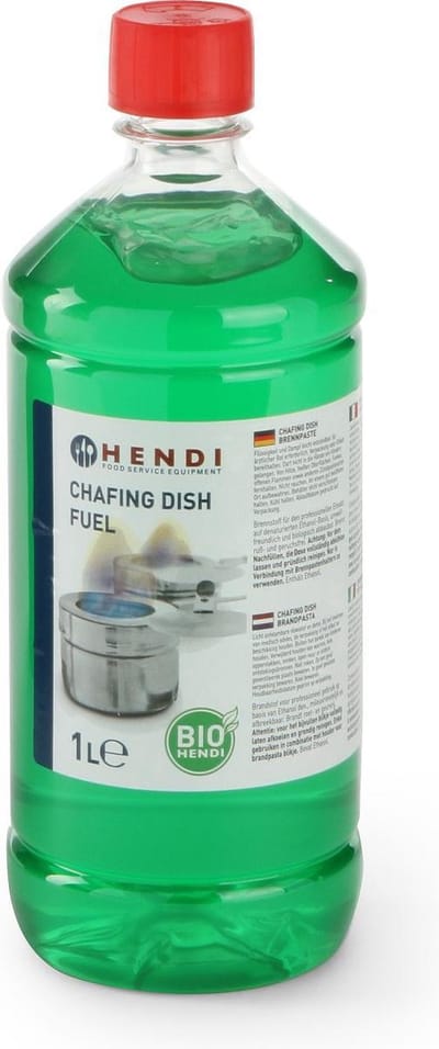 HENDI Brandpasta voor chafing dish – ethanolgel – 1 liter – transparant