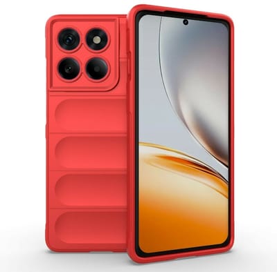 Coverup Hoesje - Geschikt voor Motorola Edge 60 Pro Hoesje - Coverup Hands-On Rugged Back Cover - Rood