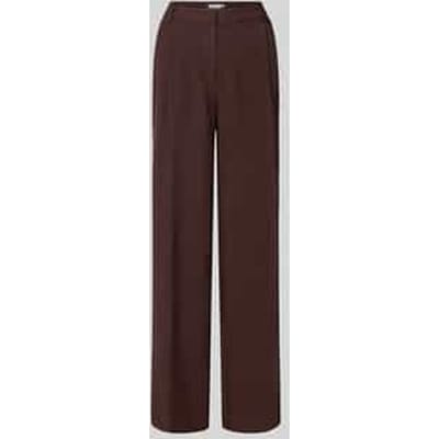 Broek van viscosemix in kreuklook