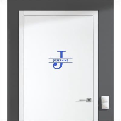 Deursticker Met Naam -  Josephine - Blauw