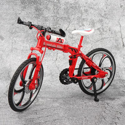 1:8 Schaal Fiets Speelgoed Modellen Metaal Diecast Schokabsorptie Vouwfietsen Rubberen Banden Racefietsen Verjaardagscadeaus Voor Jongens