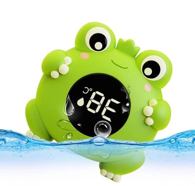 Bad Water Monitor - Kikker Gadget - Veilig Baden - Digitale Temperatuur - 9 cm - Groen