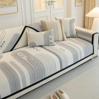 Chenille Woonkamer Bankkussen Vier Seizoenen Universeel Eenvoudig Kussen Doek Lente Zomer Antislip Bank Rugleuning Armleuning 70x70cm 1pcs