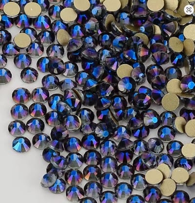 BamBella® - Mix grootte- Multi Blauw Roze - Plak strass Steentjes - 1440 stuks - strass stenen glitters nail art kleding versieren