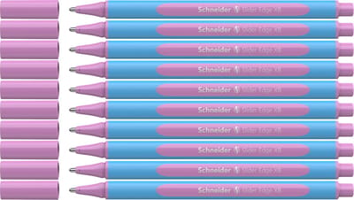 Schneider balpen - Slider Edge pastel - XB - pastel lila - 10 stuks - S-152228-10