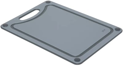 5Five Keuken Snijplank - grijs - kunststof - 27 x 37 cm - Keuken voedsel bereiden - vaatwasser bestendig