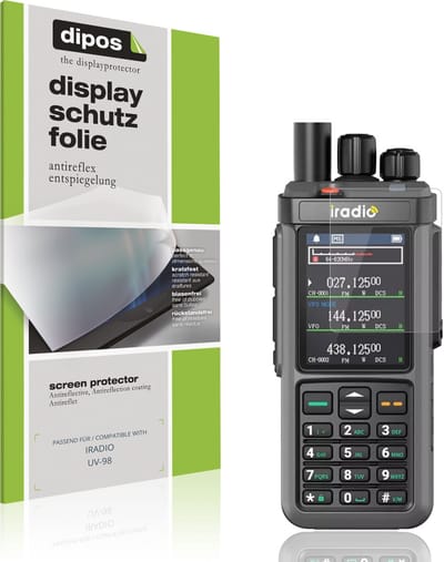 dipos – 4x Matte Beschermfolie geschikt voor IRADIO UV-98 | Krasbestendige & antireflecterende Screenprotector Ultra-Thin