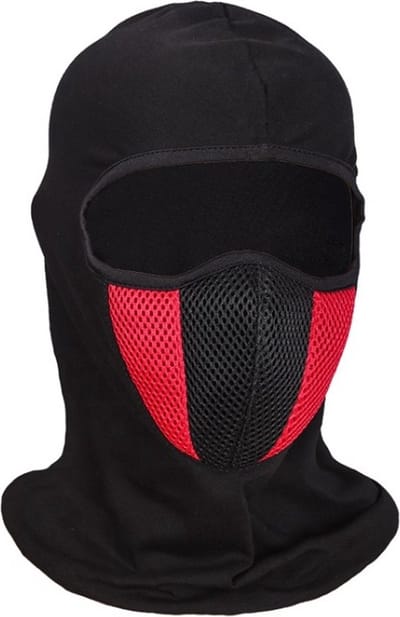 Balaclava Bivakmuts I Nekwarmer I Bivak I Gezichtsmasker I Motormuts I Skiën I Snowboarden I Motorrijden I Zwart/Rood