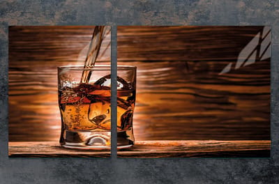 TMK ArtDeko - Snijplank van glas - 100x52 cm - Whisky