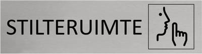 CombiCraft Aluminium deurbordje Stilteruimte 165x45mm - per stuk