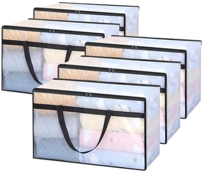 Transparante opbergdozen kunststof 60 liter - Ideaal voor kleding, dekens en verhuisartikelen