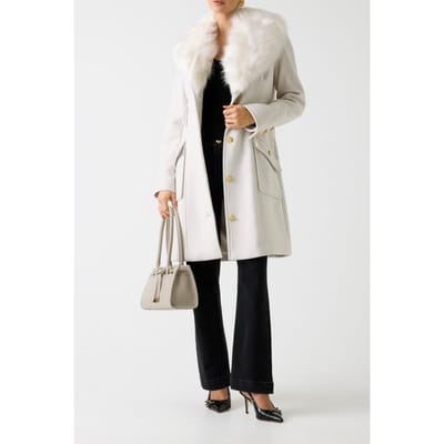 GUESS New Alice Coat Wind Cloud Taglia: 36 | Cappotti monopetto Outlet | Donna