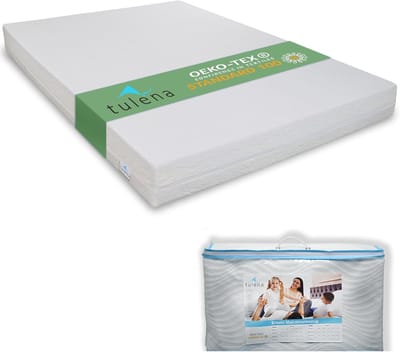 Witte Matrasovertrek 90x200 cm met Ritssluiting - Ademend en Wasbaar - Oeko-Tex Gecertificeerd