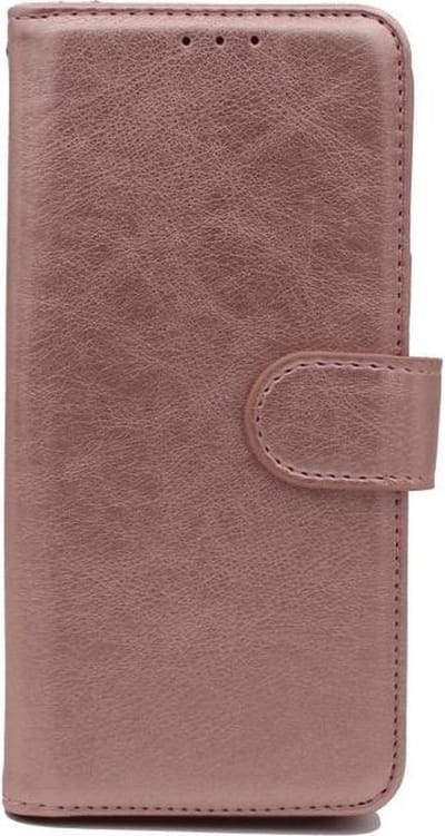 HB Hoesje Geschikt voor Samsung Galaxy S10 Plus - Rosegoud - Luxe Kunstlederen Portemonnee Book Case
