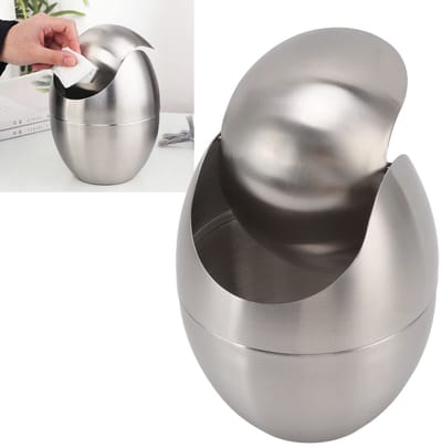 Dailygoods- Prullenbak 14,2 cm - Desktop Prullenbak - Roestvrij Staal