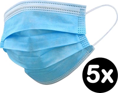 Mondkapje Wegwerp Mondkapjes Mondmasker Niet Medisch - 5 Stuks