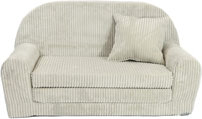 Dailygoods- Kinderbank Rosalia Mini - uitklapbare slaapbank 78 x 45 x 40 cm - corduroy - Oeko-Tex-gecertificeerd - inclusief kussen - veilig en stijlvol - Kindersofa