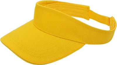 Brushed Katoenen - zonneklep - Pet - Geel