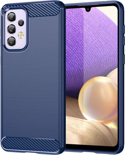 Coverup Hoesje - Geschikt voor Samsung Galaxy A33 Hoesje - Coverup Armor Brushed TPU Back Cover - Blauw