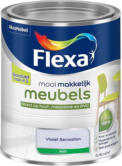 Flexa - Mooi Makkelijk Meubels Mat - Violet Sensation - Mengverf - 750 Ml