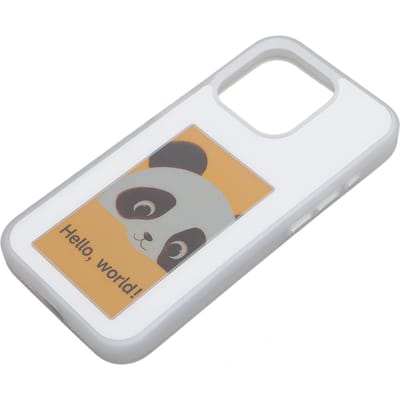 Coque de téléphone à projection photo TPU sans fil intelligente DIY affichage NFC écran à encre coque de téléphone pour Ios 15 gray