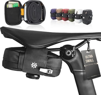 Magnetische Zadeltas - Fiets Zadel Tas - Wielrennen Benodigdheden - Snelle Magnetische Sluiting - 037 Liter - Zwart