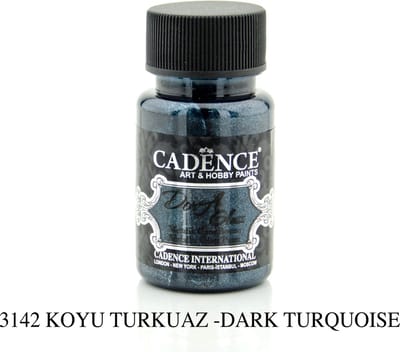 Cadence Dora Metallic Glas Verf 50 ml Turquoise