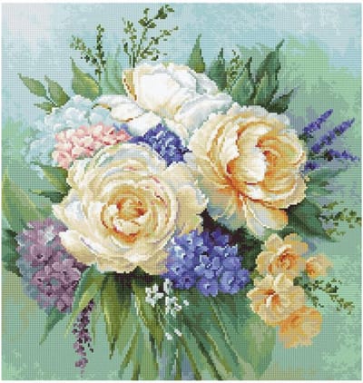 Borduurpakket Bloemenboeket