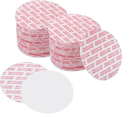 53mm/2.1 inch liner met foam deksel - 200pcs PS Foam Resistant Pestle Pressure Sensitive Seal voor Fles Invoeringen - Witte Rode Seals