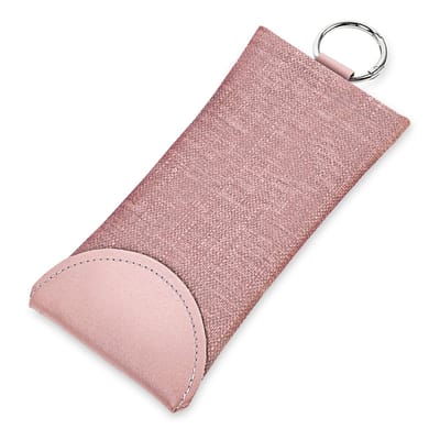aladdien - Oversized Zonnebrillentas - Grote Montuur Brillentas - Veganistisch Leer - Roze - Zonnebril Organizer - Geschikt voor Diverse Merkmodellen