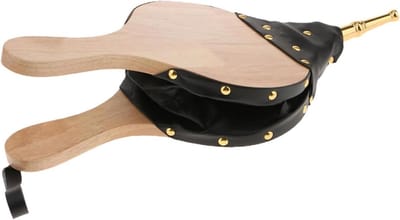 Handmatige Blusbalg - Luchtblazer Haard - Vuur Aanmaken - Vintage Design - 38 x 17 cm - Bruin