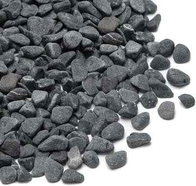 Decoratieve Kiezels - Rivierstenen Grind - Tuin Decoratie - Natuurlijk Mat Oppervlak - 1/5 Inch Grootte - Grijs