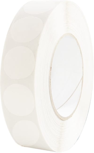 10mm Ronde Sluitzegels / Sluitsticker - Rol van 5000 stuks - Transparant