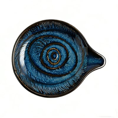 Solidchoice - Keramische Lepelhouder Vintage Blauw voor Keukenaccessoires