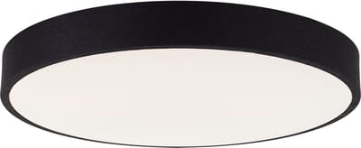 Brilliant Filiz - Plafondlamp - Ø 49 cm - LED 36W - CCT - Dimbaar - Afstandsbediening - Zwart/Wit