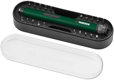 Parkside Elektrische mini Schroevendraaier - Met LED Werklamp - Accessoires inbegrepen