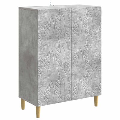 vidaXL - Dressoir - Betongrijs - 66 - x - 34,5 - x - 90 - cm - Bewerkt - hout