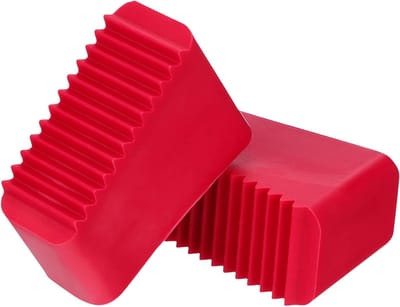 Ladder Voetbeschermers - Antislip Doppen - Stabiliteit Verbeteren - Duurzaam Rubber Materiaal - 5.5 x 3.8 x 2.5 cm - Roze