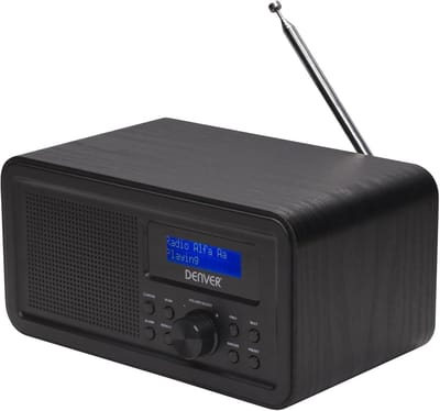Digitale Radio - Wekkerradio FM - Wakker Worden - Dubbel Alarm - 1W RMS - Zwart