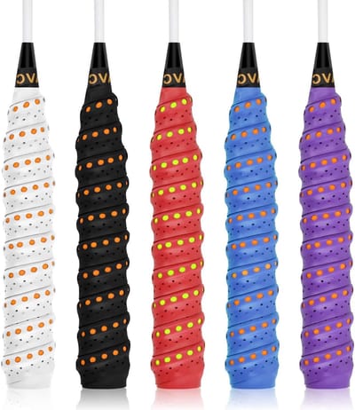 Set van 5 Badminton Rackets met Grip Tape, Ideaal voor Tennis, Squash en Sportaccessoires