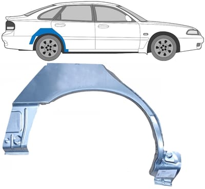Reparatiepaneel achterspatbord voor Mazda 626 1992-1997 / Rechts