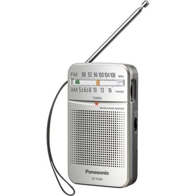 Panasonic RF-P50DEG Zakradio VHF (FM) FM, Middengolf Zilver