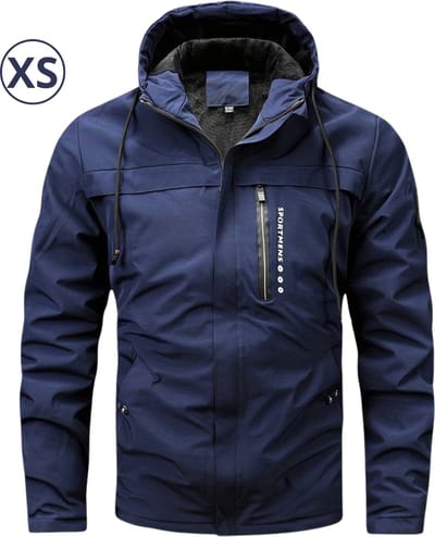 Nivard Parka Heren Winterjas - Heren - Winter - Jas - Volwassen - Blauw - Maat XS