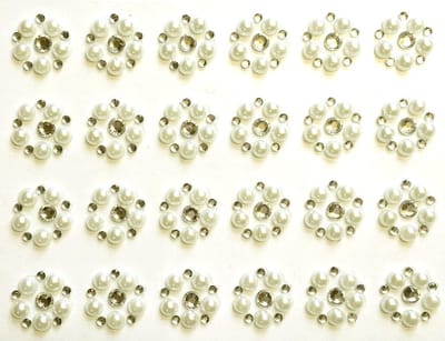 Always & Forever Adhesive Pearls & Rhinestone Cluster